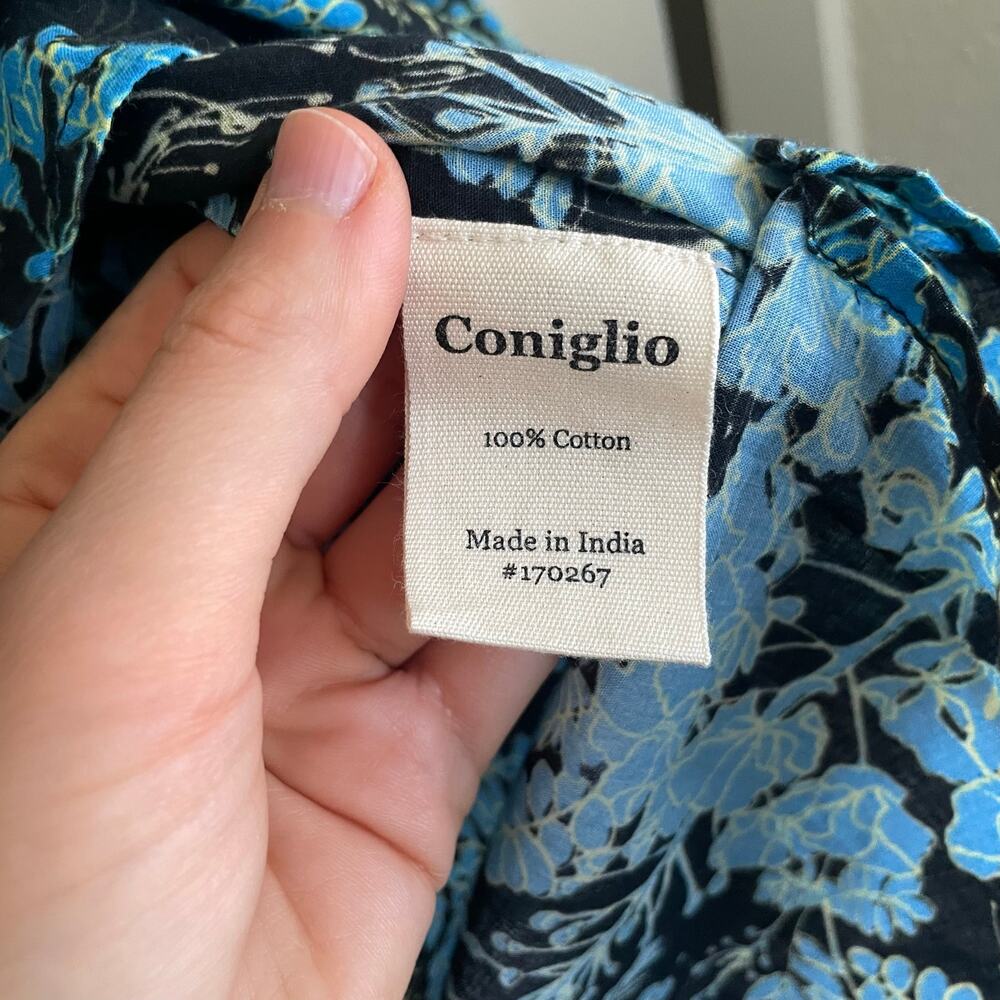 Coniglio Palm Beach Gulf Coast Poinciana Button Down 8 Vacation Resortwear Boho - Picture 11 of 13